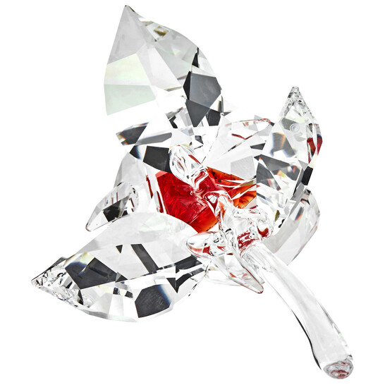 Swarovski Red Blossoming Rose Decoration Figurine 5428561