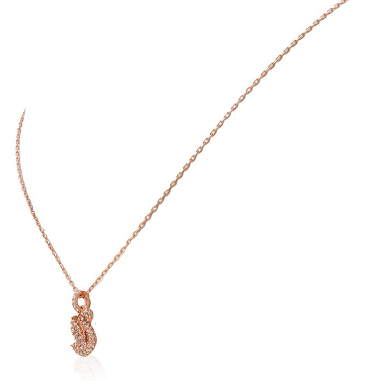 ネックレス・ペンダント SWAROVSKI Swan rose gold necklace XXS 5647555 Swarovski Rose Gold-Tone Plated Iconic Swan Pendant Necklace