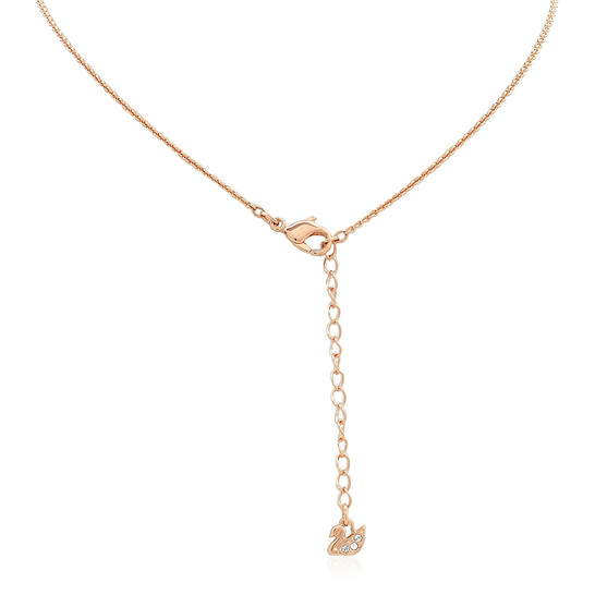 Swarovski Rose Gold-Tone Plated Pink Teddy Pendant Necklace