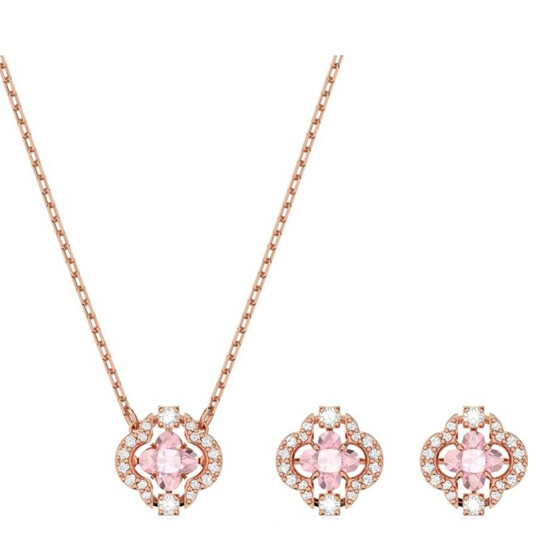 Swarovski Rose Gold-Tone Plated Sparkling Dance Earring And