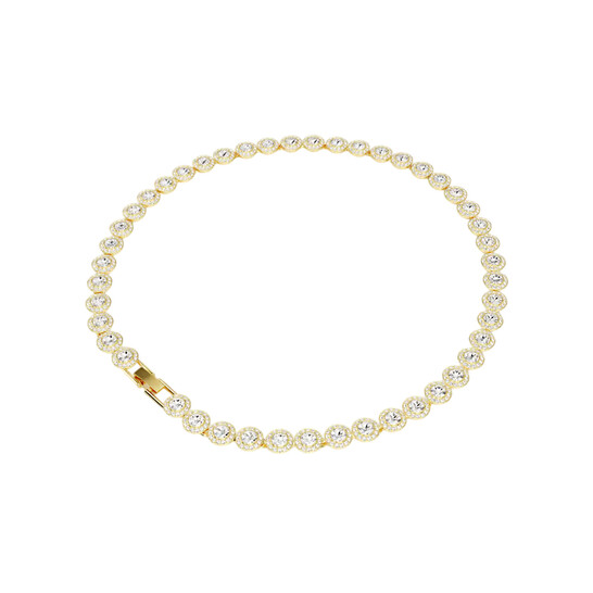 ★SWAROVSKI★ Una Angelic Tennis Gold Tone Necklace 5720505 Swarovski Una Angelic Tennis Necklace Round Cut, White, Gold