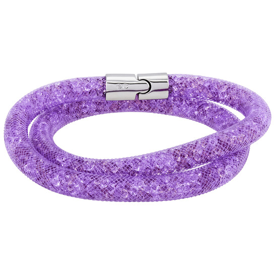 Swarovski Stardust Mauve Double Bracelet 5120044-M - Medium