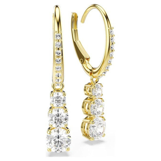 Swarovski Stilla Attract Gold-Tone Plated Hoop Earrings 5723300 ...