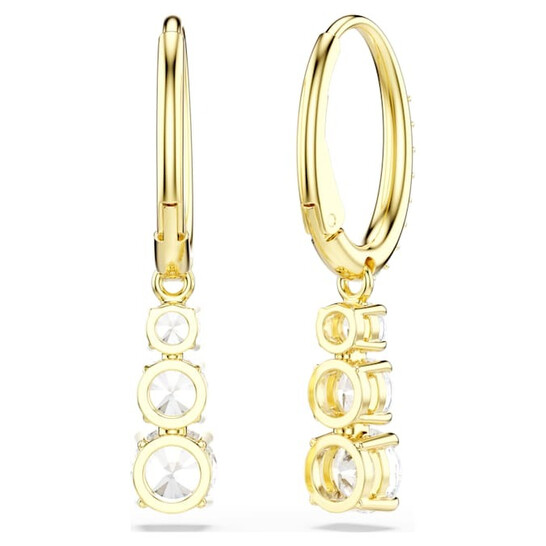 Swarovski Stilla Attract Gold-Tone Plated Hoop Earrings 5723300 ...