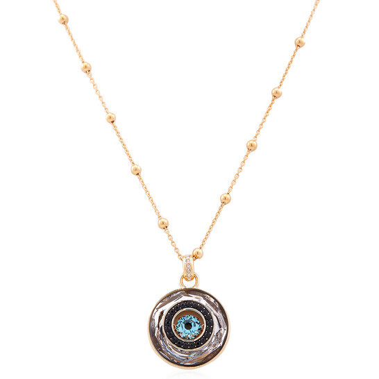 LUCKY GODDESS CHARMS スワロフスキー ネックレス ゴールド Amazon.co.jp: Swarovski Lucky Necklace, Rose Gold : Clothing
