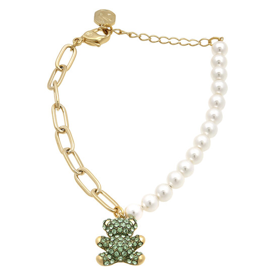 Swarovski Teddy Bear Motif Gold-Tone Bracelet 5669167 191453220203 ...