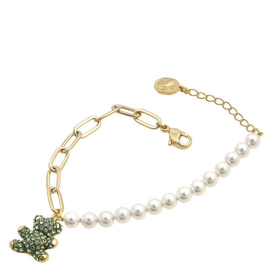 Swarovski Teddy Bear Motif Gold-Tone Bracelet 5669167 191453220203 ...
