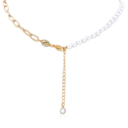 Swarovski Teddy Crystal Pearl Pendant Necklace 5669162