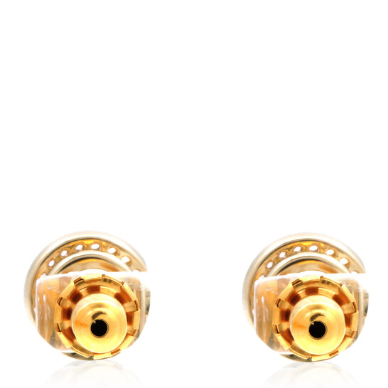 Swarovski Una Angelic Round Cut Gold-Tone Stud Earrings