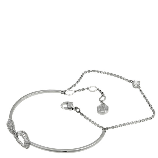 Swarovski White Infinity Hyperbola Bangle 5684049 9009656840498