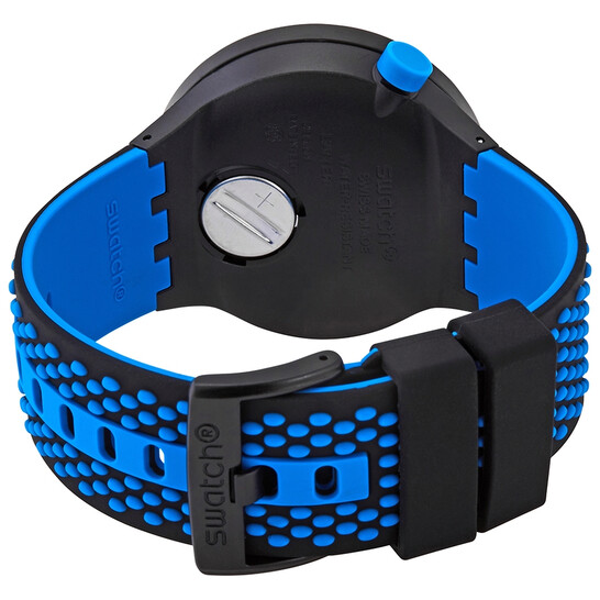 Swatch BBBlue Quartz Black Dial Men display picture 1