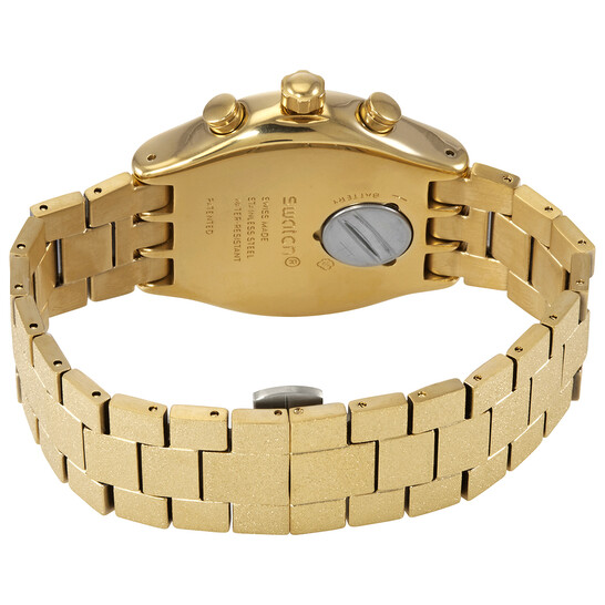 Swatch Chronograph Quartz Gold Dial Men's Watch YVG407G