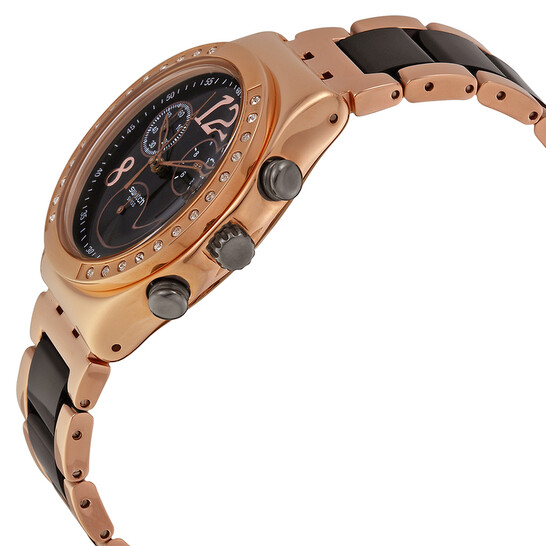 Swatch Dreamnight Rose Chronograph Ladies Watch YCG404G