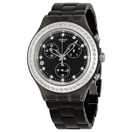 Swatch Irony Diaphane Full Blooded Stoneheart Silver Black