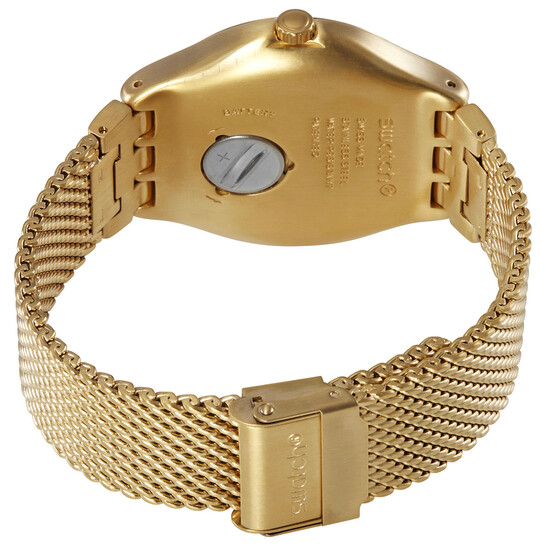 Watch Swatch Mesh O Honey Swatch Clearly New Gent Unisex Watch