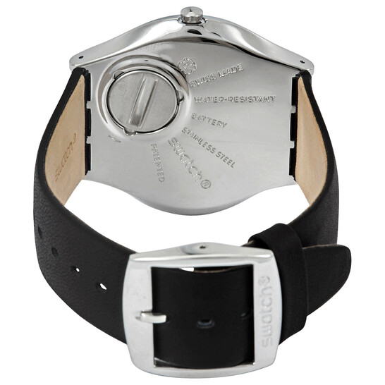 Swatch Monthly Drops Black Skeleton Quartz Men's Watch SS07S115