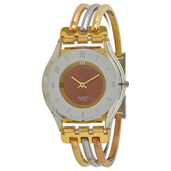 Swatch Skin Classic Tri-colored Stainless Steel Ladies Watch