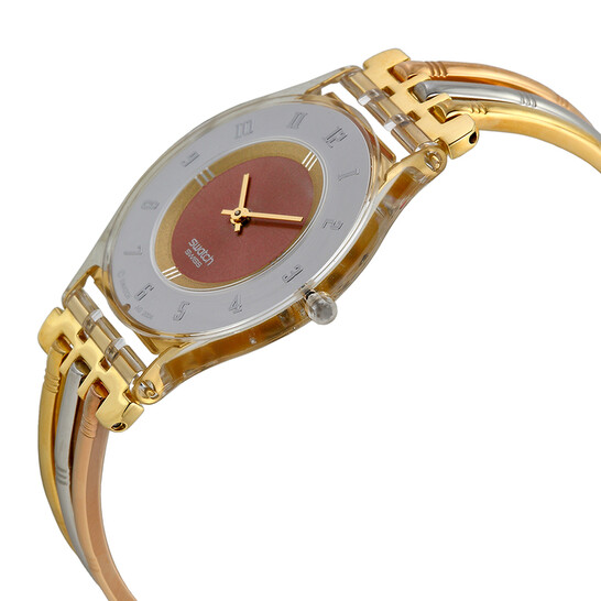 Swatch Skin Classic Tri-colored Stainless Steel Ladies Watch