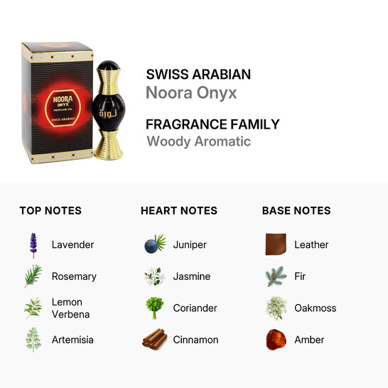 Swiss Arabian Ladies Noora Onyx Perfume Oil 0.67 oz Fragrances