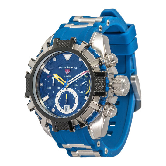 Swiss Legend Chronograph Quartz Blue Dial Men display picture 1