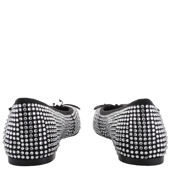 T By Alexander Wang Billie Crystal-Embellished Ballet Flats