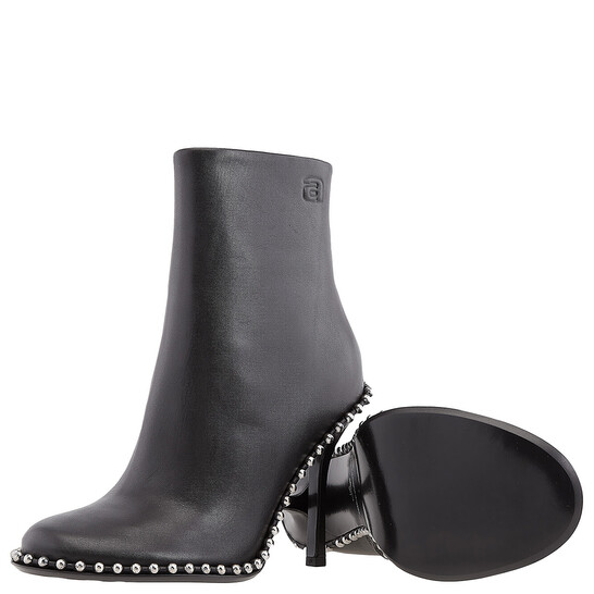 ロングブーツ ALEXANDER WANG Black Leather Kira 105 Ankle Boots Alexander Wang Black Leather Kira 105 Ankle Boots Alexander Wang