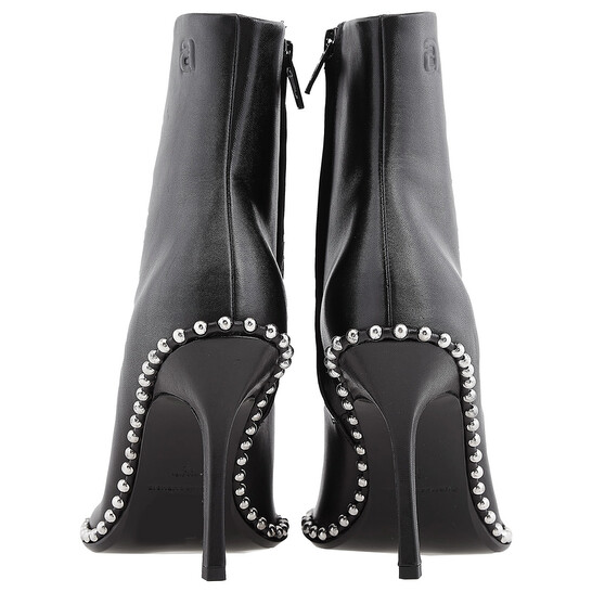 ショートブーツ・ブーティ Nova 105 Ankle Boots - Alexander Wang - Leather - Black Alexander Wang Women's Nova 105 Studded Ankle Boots