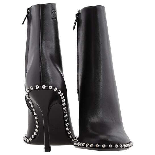 ロングブーツ ALEXANDER WANG Black Leather Kira 105 Ankle Boots Alexander Wang Black Leather Kira 105 Ankle Boots Alexander Wang