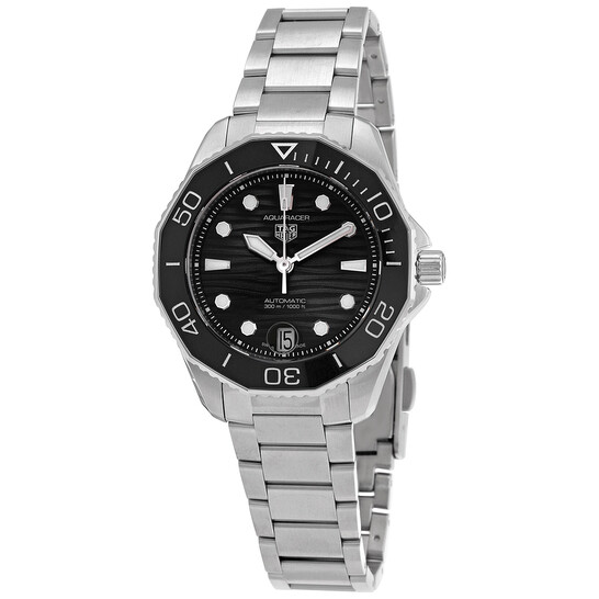 アナログ腕時計 TAG HEUER Aquaracer Black Dial Ladies Watch Tag Heuer Aquaracer Automatic Black Dial Ladies Watch