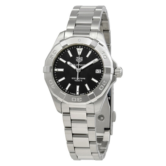アナログ腕時計 TAG HEUER Aquaracer Black Dial Ladies Watch WBD1310.BA0740 Tag Heuer Aquaracer Black Dial Ladies Watch WBD1310.BA0740