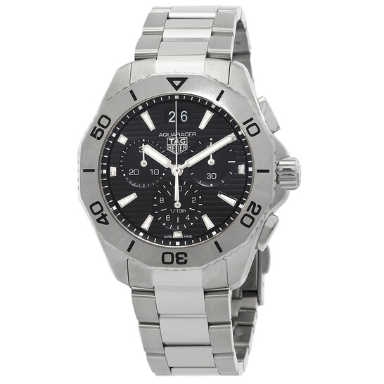 Tag Heuer Aquaracer Chronograph Quartz Black Dial Men's Watch