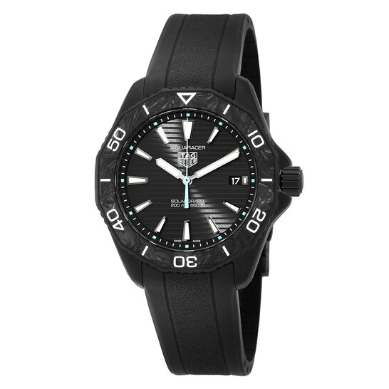 アナログ腕時計 TAG HEUER Aquaracer Black Dial Ladies Watch Tag Heuer Aquaracer Black Dial Watch for Women