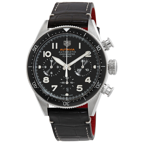Tag Heuer Autavia Chronograph Automatic Black Dial Men's Watch