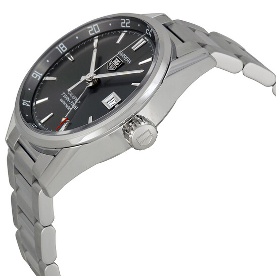 Tag Heuer Carrera Twin Time Anthracite Dial Men's Watch