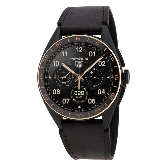 Tag Heuer Connected Quartz Analog-Digital Black Dial Men's Smart