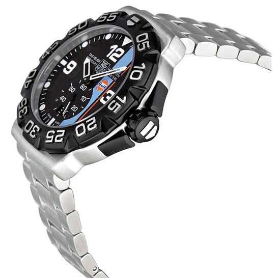 Tag Heuer F1 Gulf Edition Black Dial Stainless Steel Men's