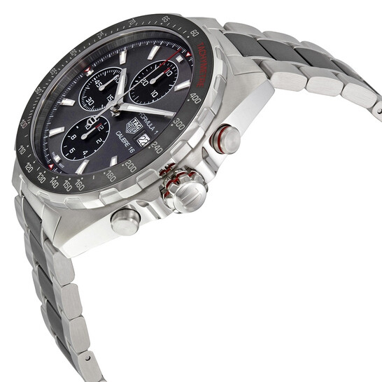 TAG Heuer Orologio Uomo Automatico Svizzero – Bracciale Acciaio E Ceramica, Cassa 44 Mm, Impermeabile 200 M, Modello CAZ2012.BA0970