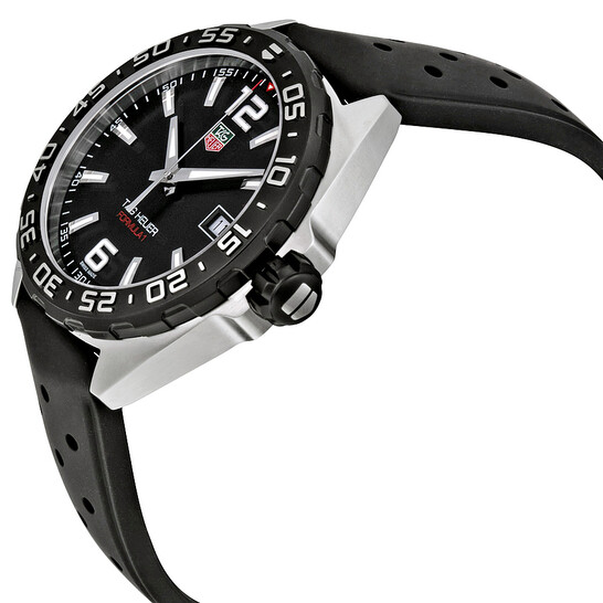 TAG Heuer ブラック アナログ時計　WAZ1110 41mm Tag Heuer WAZ1110.BA0875 Formula 1 Men's Quartz