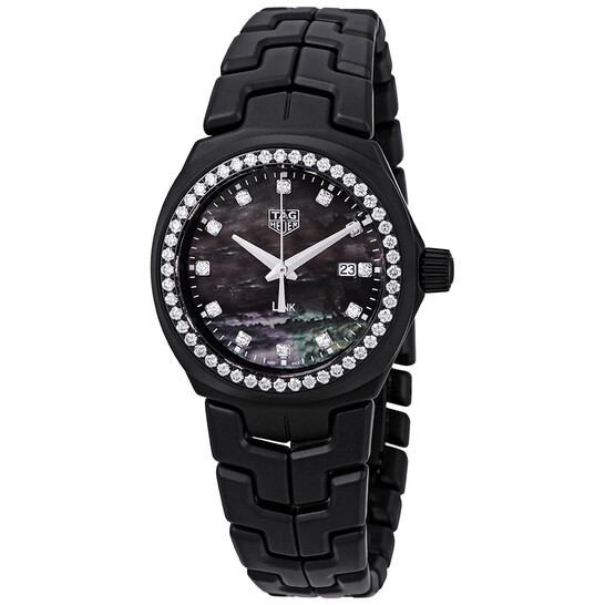 Tag Heuer Link Black Mother of Pearl Diamond Dial Ladies Limited Edition  Watch