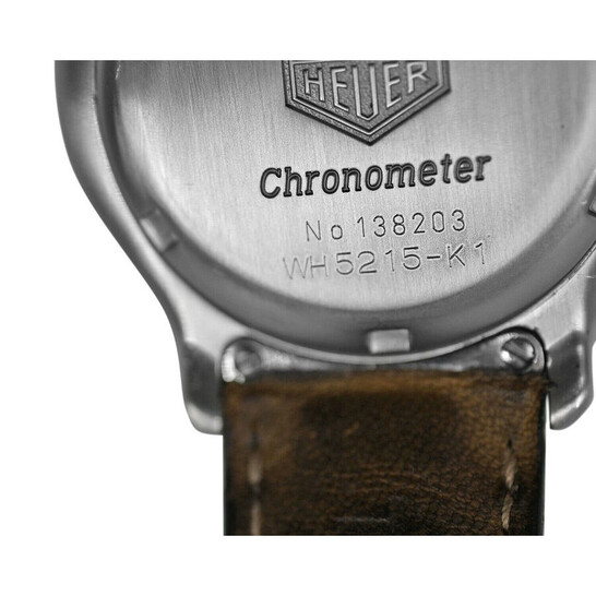 Tag Heuer Wh5215-K1 Black Dial Men's Watch 6000 Chronometer WH5215