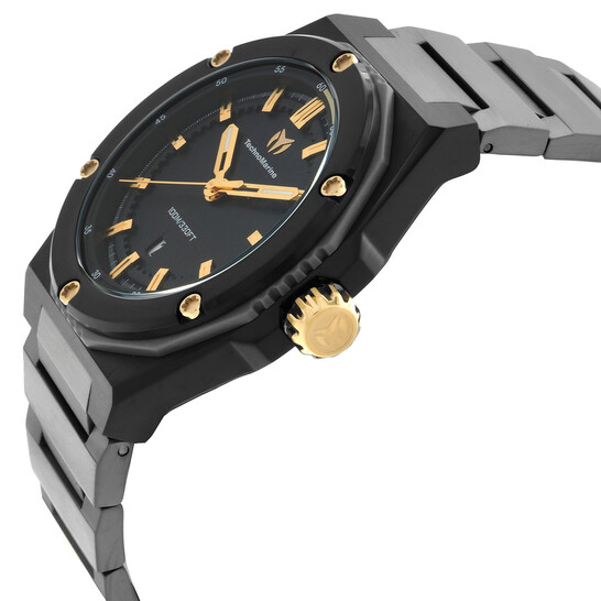 Technomarine Coral Quartz Black Dial Men's Watch TM-416088