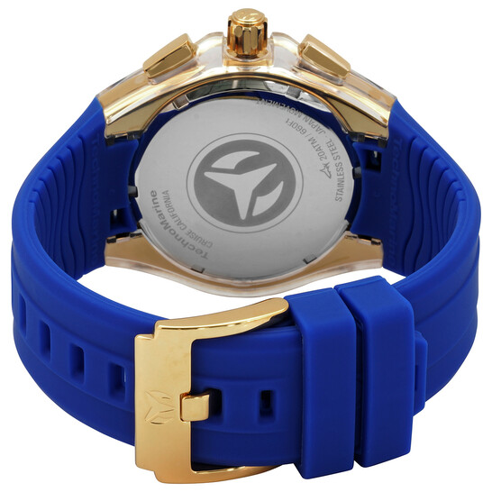 Technomarine Cruise California Men's Watch - Blue Dial, Silicone Band, 200M Water Resistant TM-118125