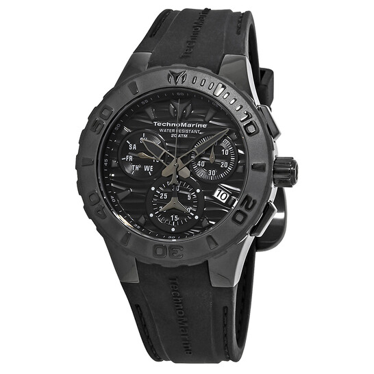TechnoMarine Cruise Medusa Chronograph Black Dial Men's Watch 115082