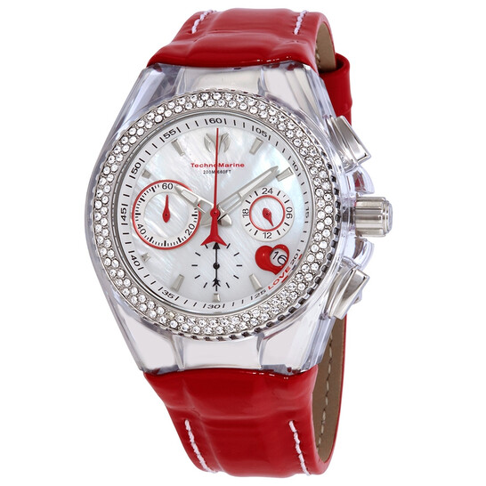 Technomarine Cruise Valentine Chronograph Crystal Mother of Pearl