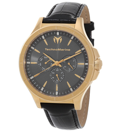 Technomarine MoonSun Date-Day Quartz Charcoal Dial Men's Watch TM