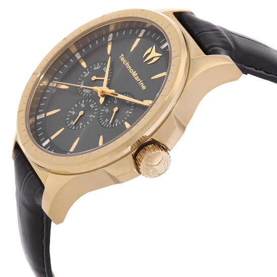 Technomarine MoonSun Date-Day Quartz Charcoal Dial Men's Watch TM
