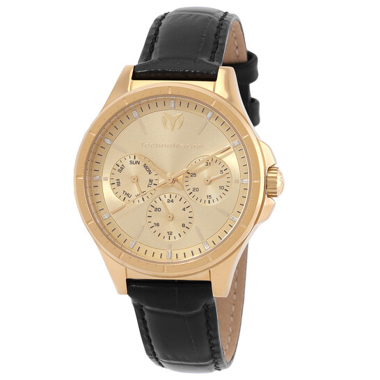 Technomarine MoonSun Quartz Gold Dial Unisex Watch TM-822060 ...