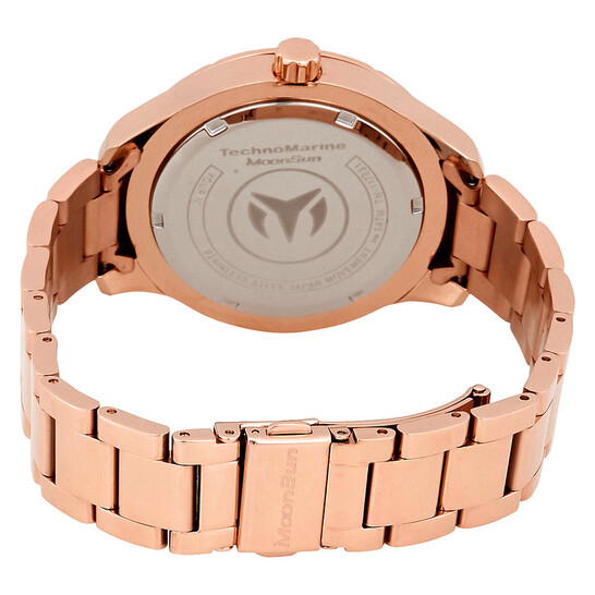 Technomarine メンズ TM-117031 MoonSun アナログ表示 クォーツ ローズゴールド 腕時計, ローズゴールド, クォーツ腕時計。 Technomarine MoonSun Rose Dial Men\u0027s Watch 117031 TM-117031