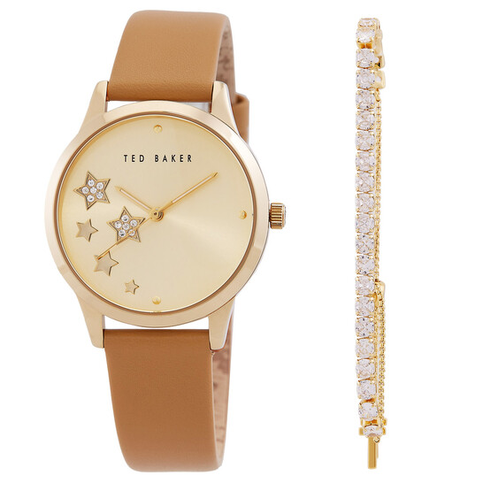 Ted Baker Fitzrovia Classic Chic Quartz Gold Dial Ladies  display picture 3