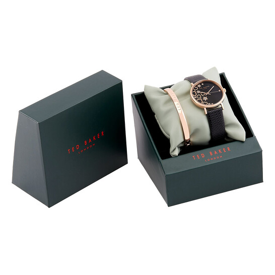 Ted Baker Phylipa Hearts Stars Quartz Black Dial Watch and